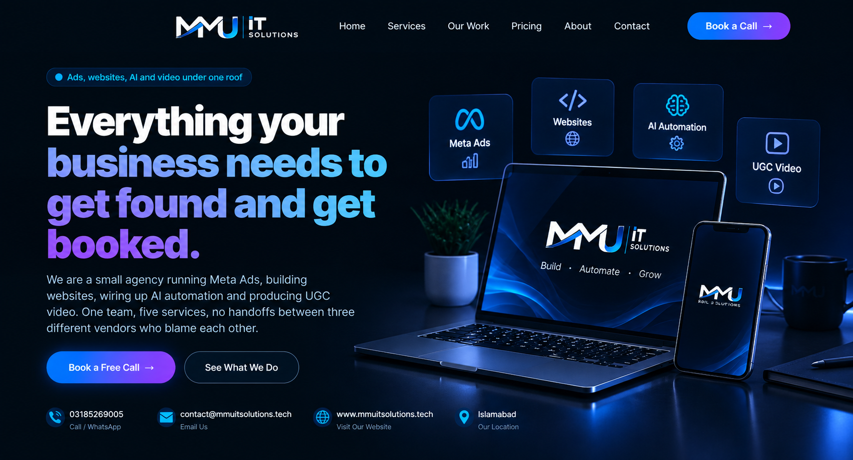 MMU IT Solutions website project preview